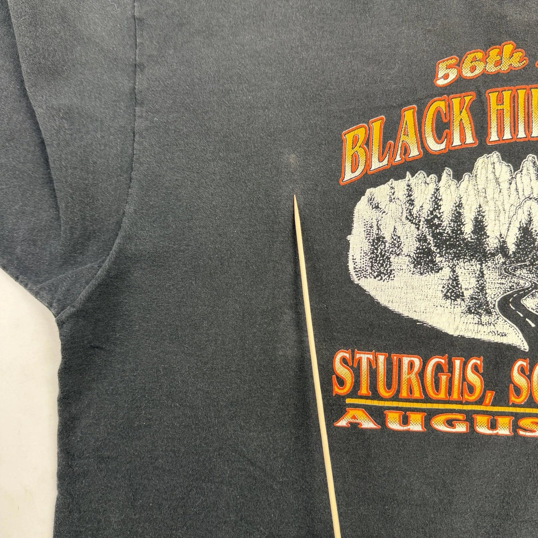 Vintage Bad Ass Boys Toys Motorcycle Black Hills Classic Pocket T-Shirt 2XL 90s