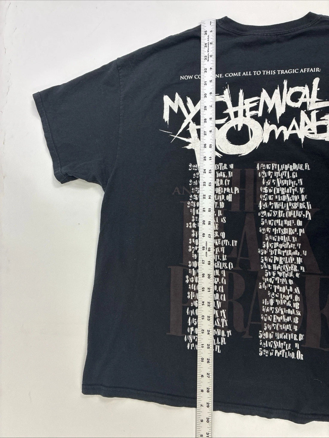 Vintage My Chemical Romance The Black Parade Band T-Shirt Size 2XL