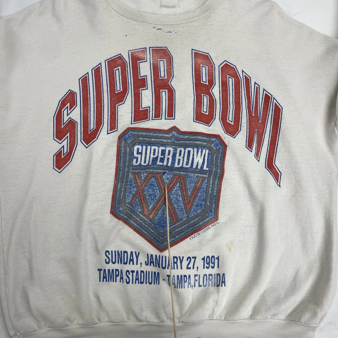 Vintage Buffalo Bills New York Giants Super Bowl XXV Sweatshirt XL 90s NFL