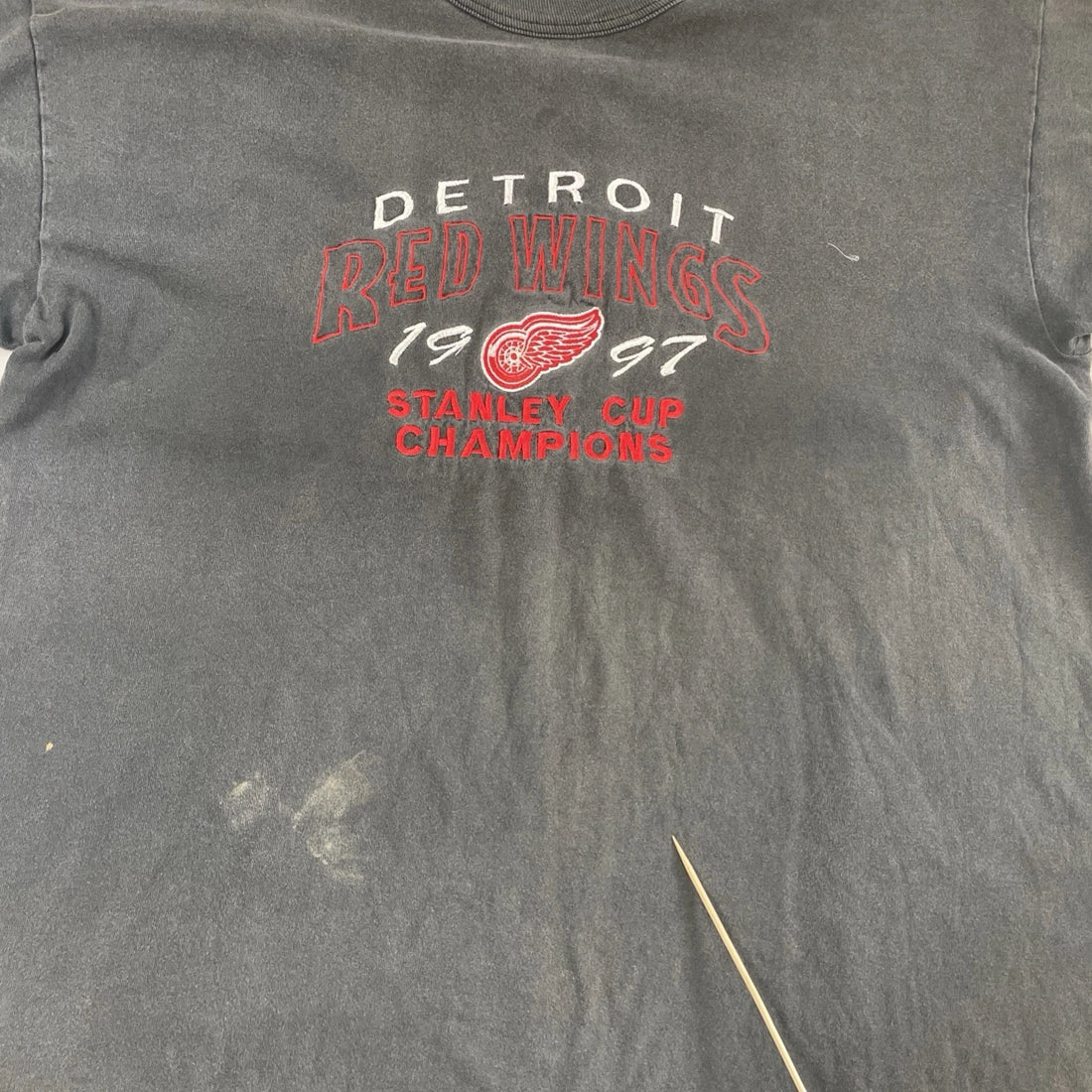 Vintage Detroit Red Wings T-Shirt Size XL 90s NHL