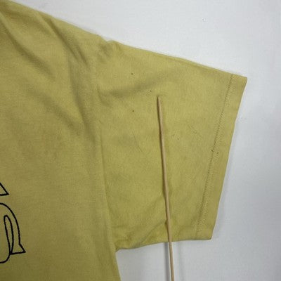 Vintage Gold's Gym T-Shirt Size Medium Yellow 90s