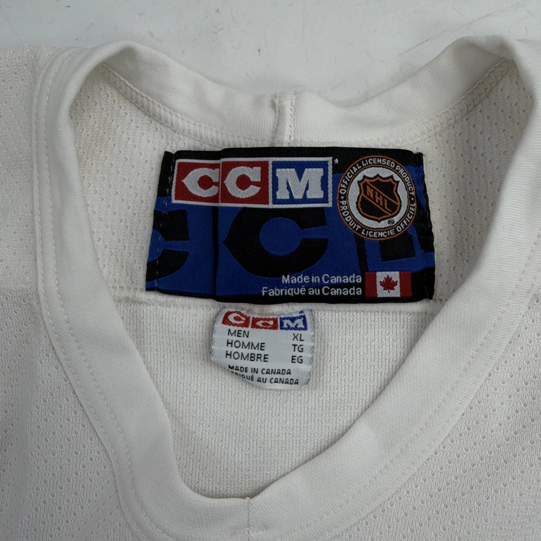 Vintage Minnesota Wild CCM Jersey Size XL Center Ice White NHL