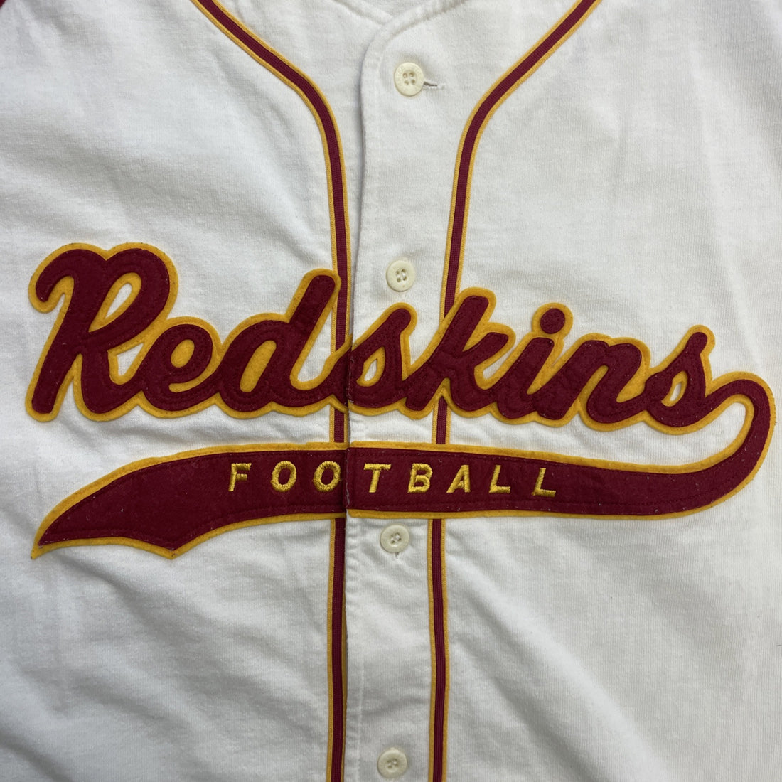 Vintage Washington Redskins Starter Baseball Jersey Size Large 90s NFL