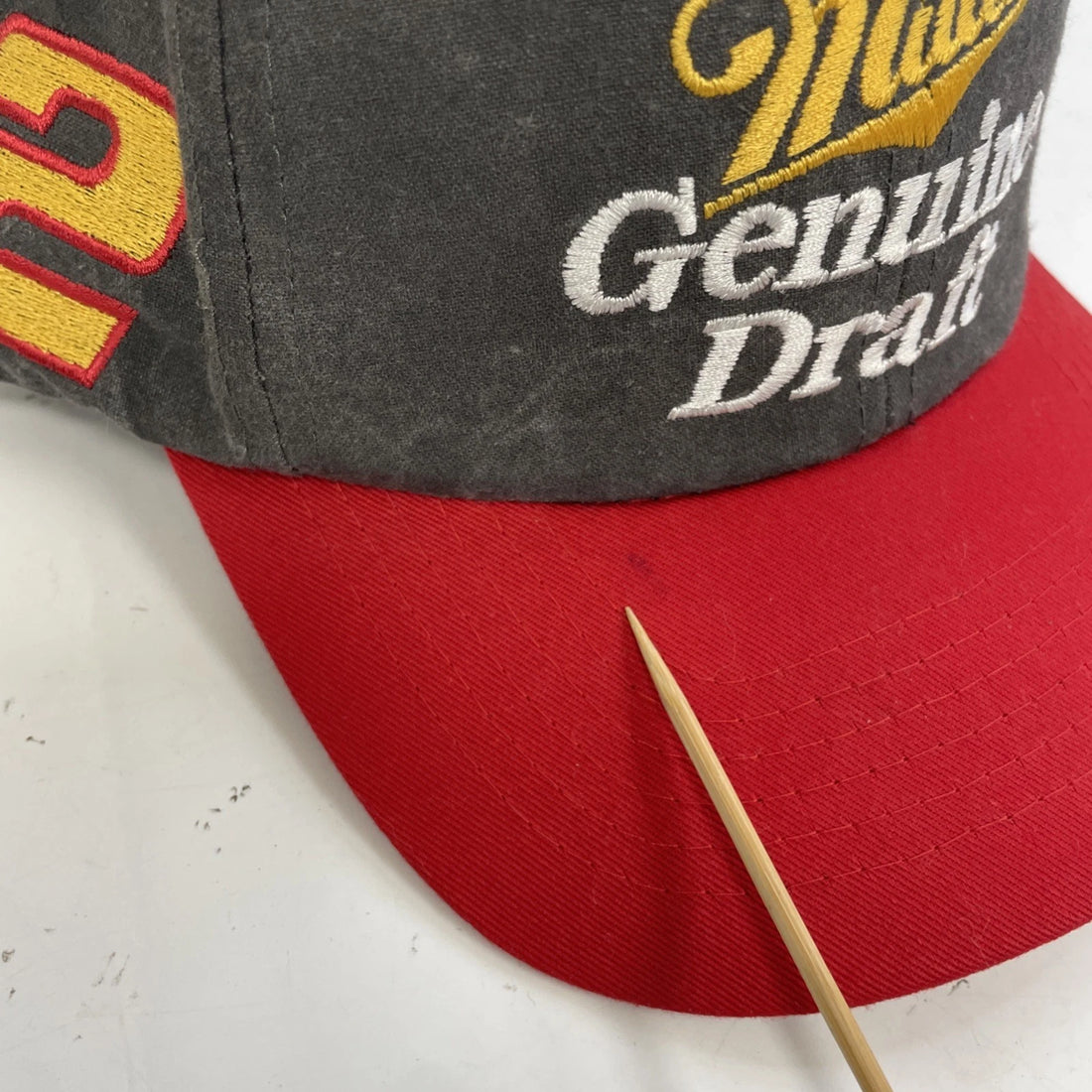 Vintage Rusty Wallace Miller Genuine Draft Racing Snapback Hat Cap OSFA Beer