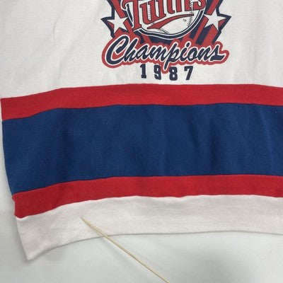 Vintage Minnesota Twins World Series Champs Nutmeg Sweatshirt Large 1987 80s MLB