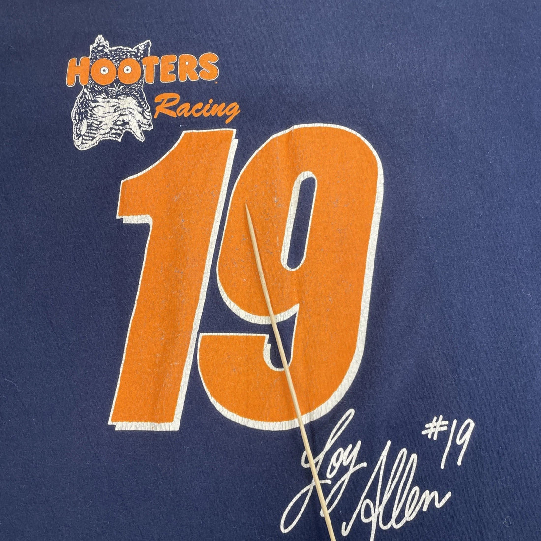 Vintage Loy Allen Hooters Racing Lightning T-Shirt Size XL