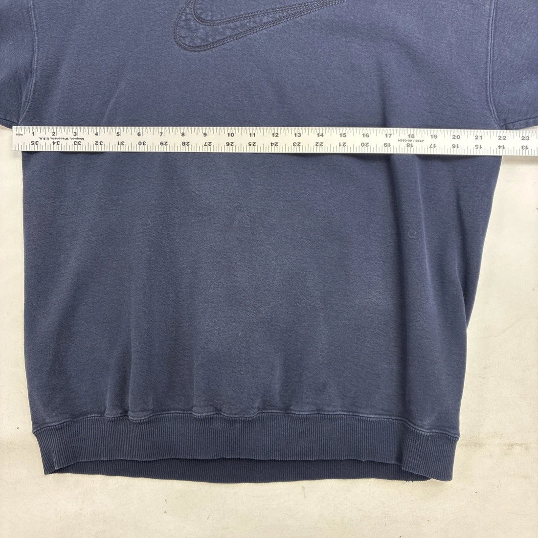 Vintage Nike Big Swoosh Crewneck Sweatshirt Size XL Blue 90s
