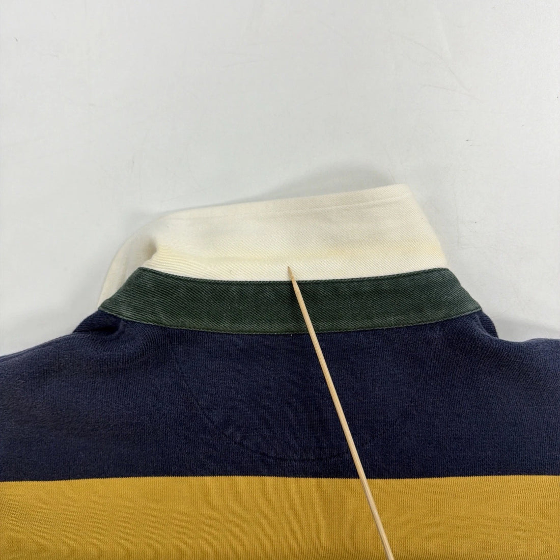 Vintage Lands End Striped Rugby Shirt Size Large Tall