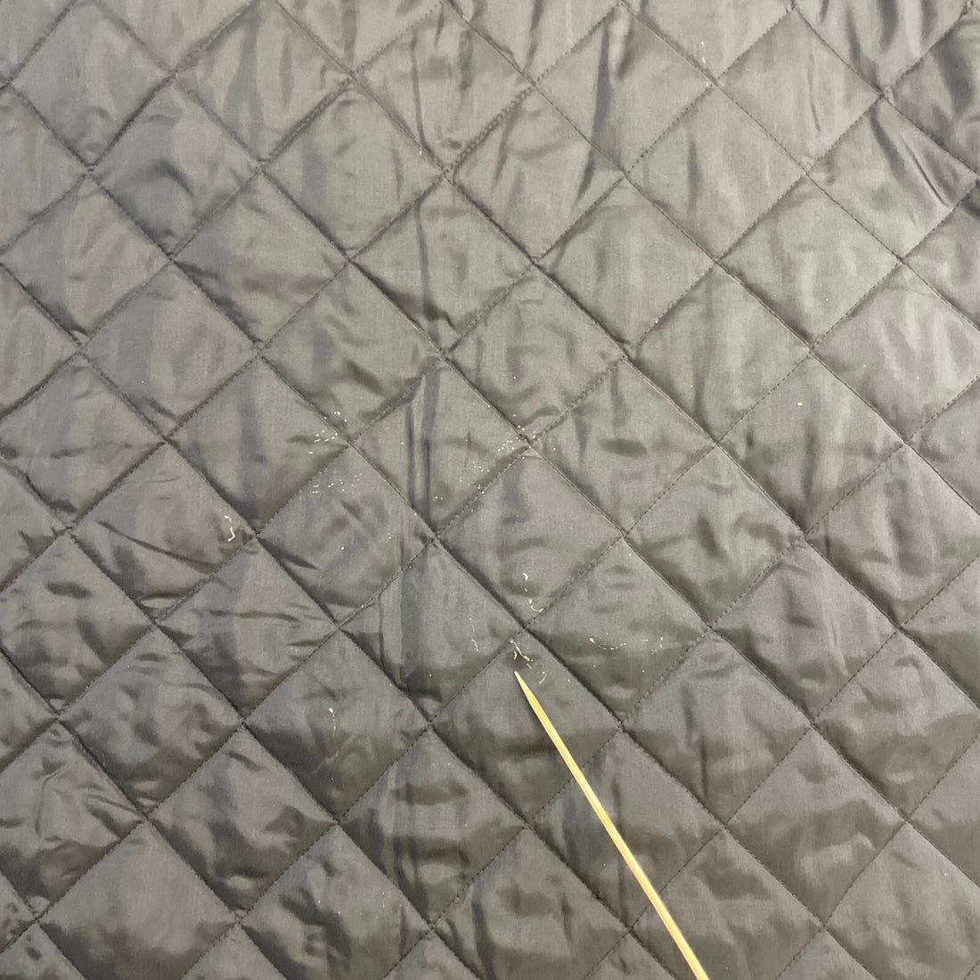 Vintage Quilted Bomber Jacket Size Large Black