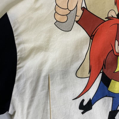 Vintage Yosemite Sam Looney Tunes Western Button Up Shirt 2XL All Over Print