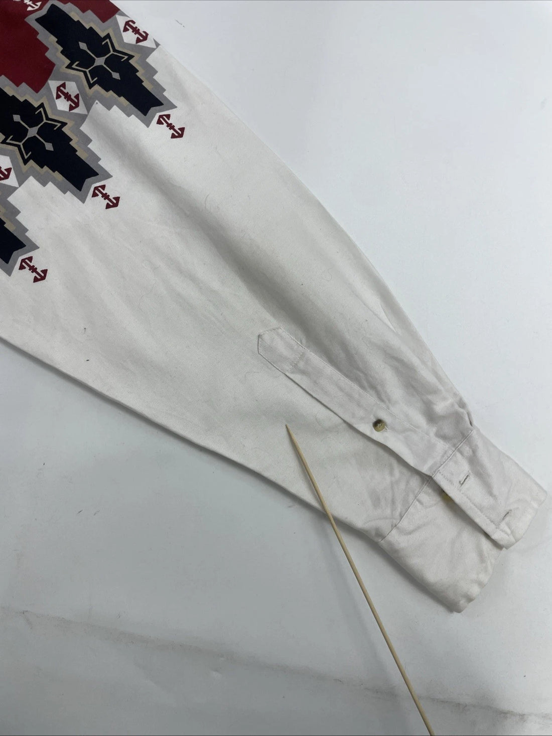 Ash Creek Western Aztec Cowboy Button Up Shirt Size Medium