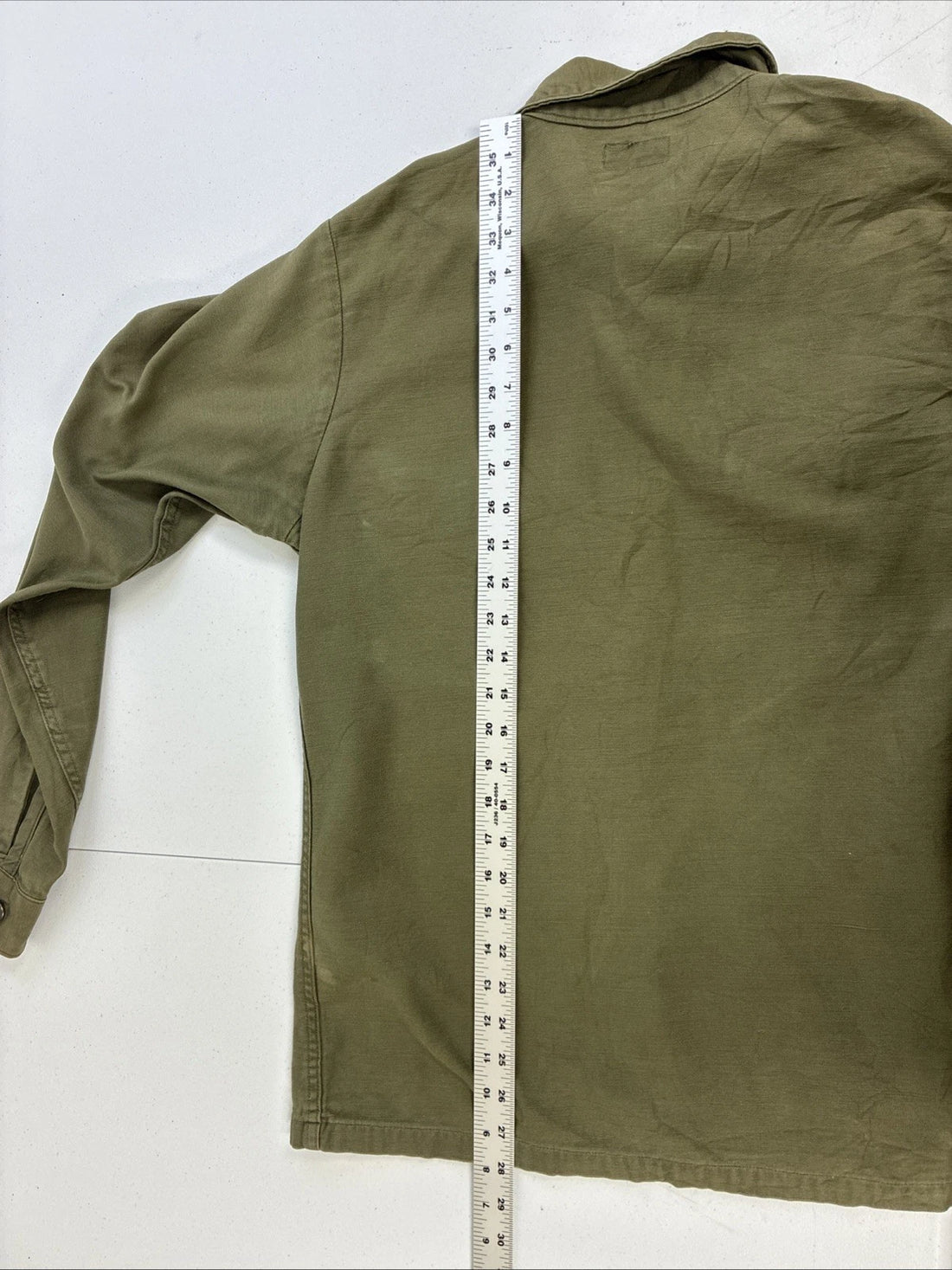 Vintage Sateen OG 107 U.S. Air Force Shirt Size 15 1/2 X 35