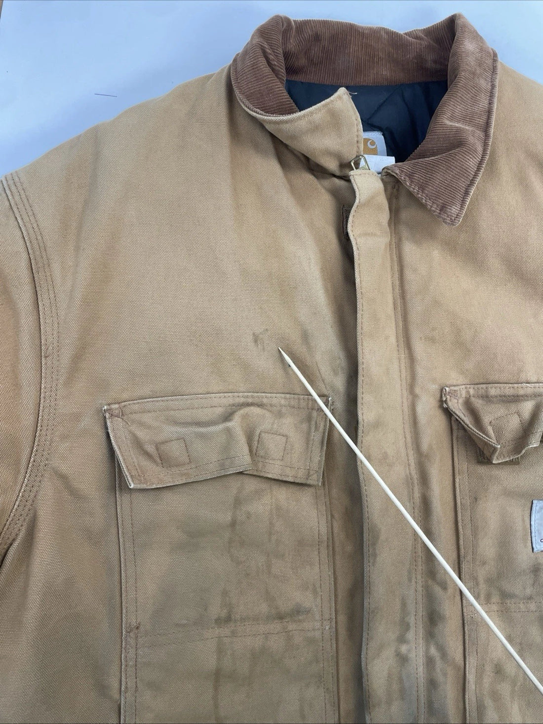 Carhartt Canvas Arctic Work Jacket Size 46 Tall Brown