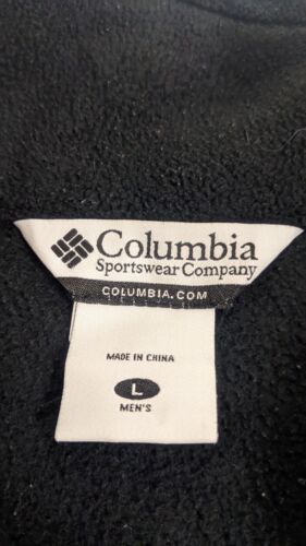 Columbia Fleece Jacket Size Large Black