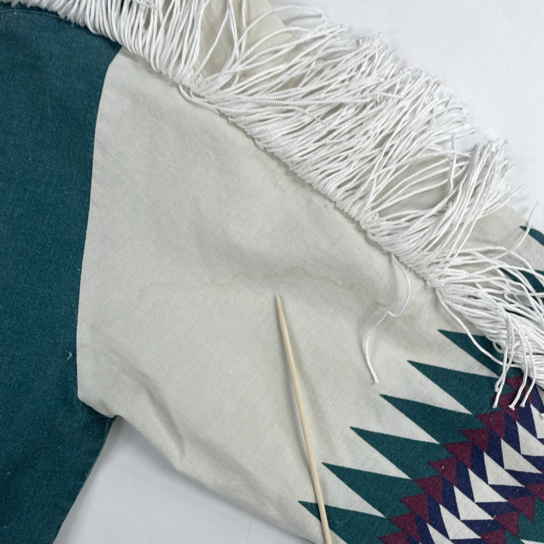 Vintage Pure Country Fringe Western Button Up Shirt Size Large