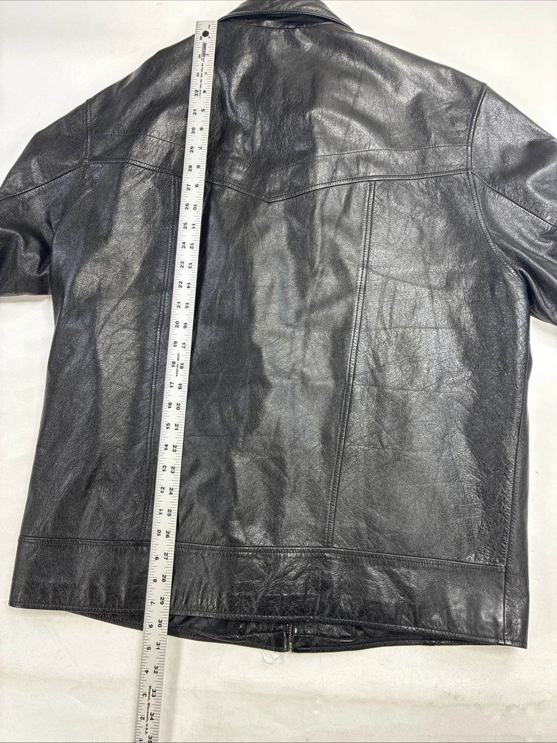 Wilsons M Julian Leather Coat Jacket Size XL Black