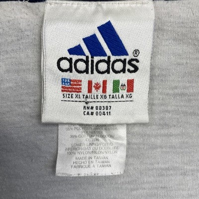 Vintage Adidas Windbreaker Light Jacket Size XL Blue