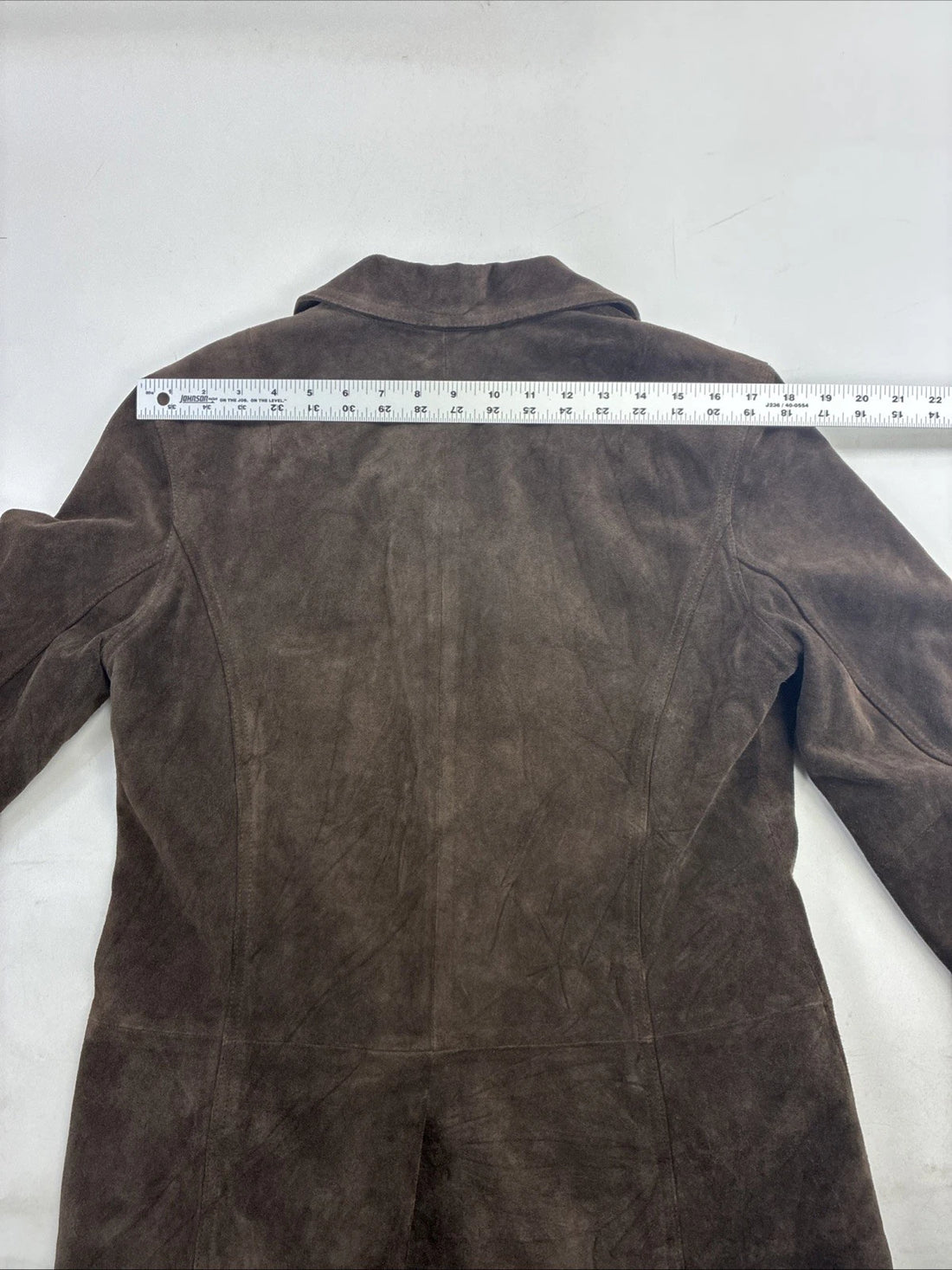 GAP Leather Suede Coat Jacket Size Medium Brown
