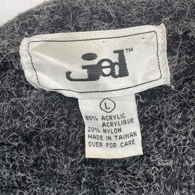 Vintage Rian Rucci Cardigan Sweater Size Large Gray