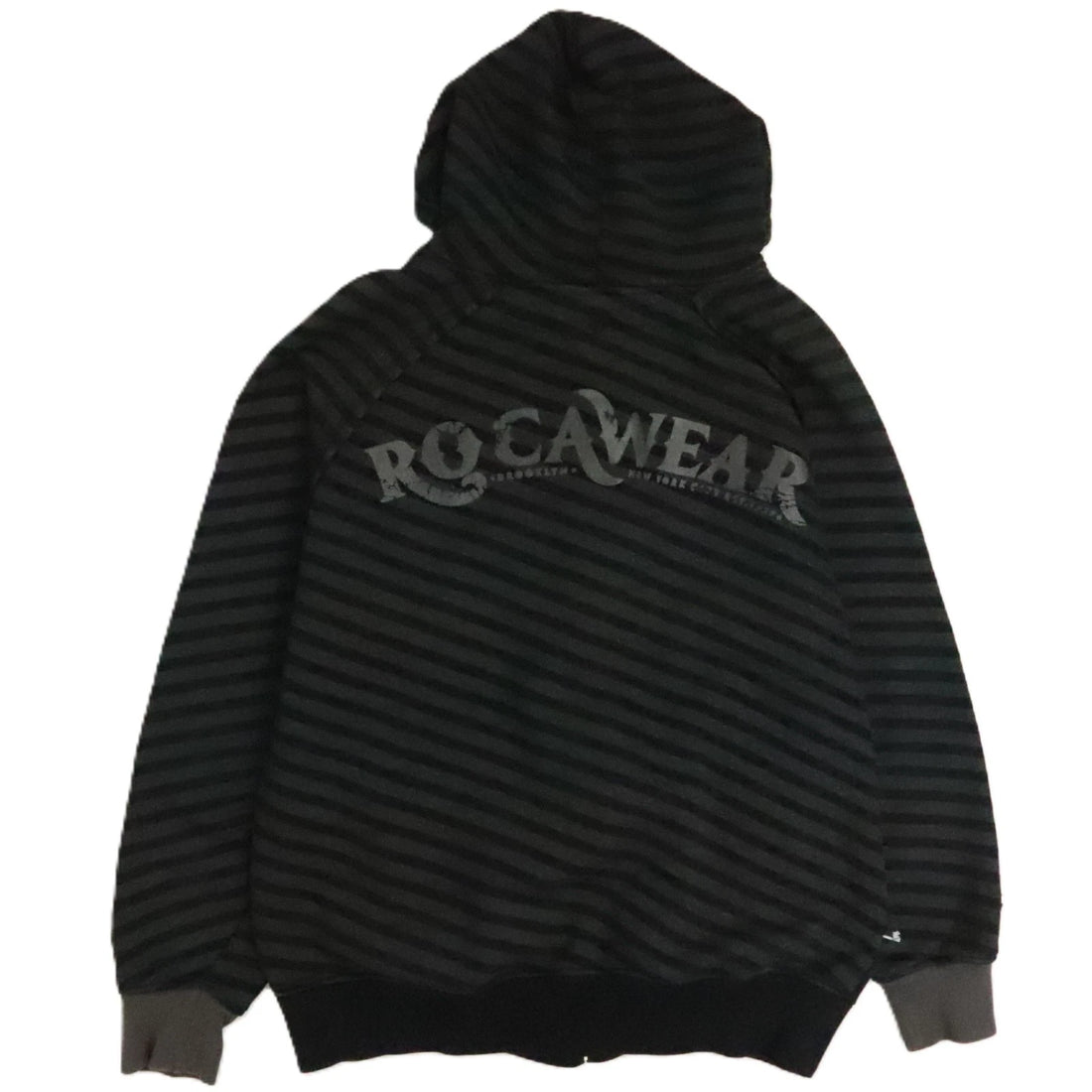 Rocawear Full Zip Sweatshirt Hoodie Size XL All Over Print Y2K