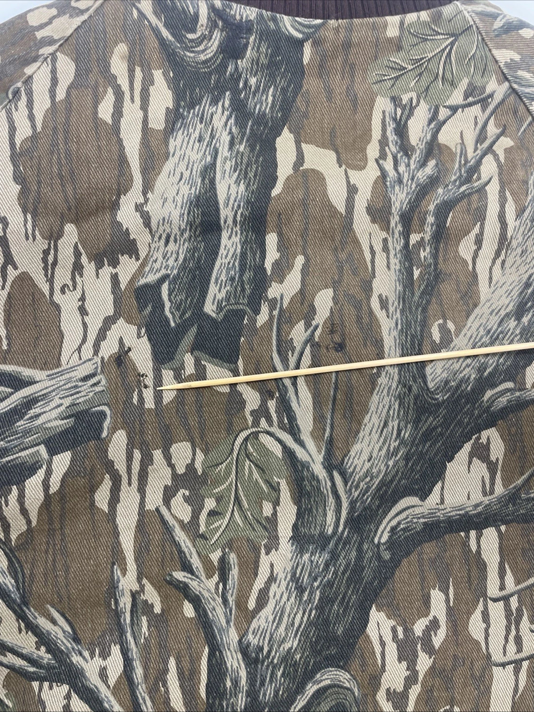 Vintage Mossy Oak Camo Bomber Jacket Size Large
