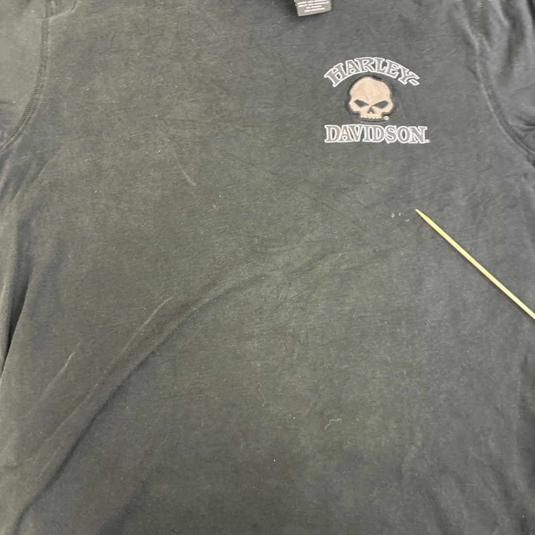 Harley Davidson Motorcycles Skull Long Sleeve T-Shirt Size XL