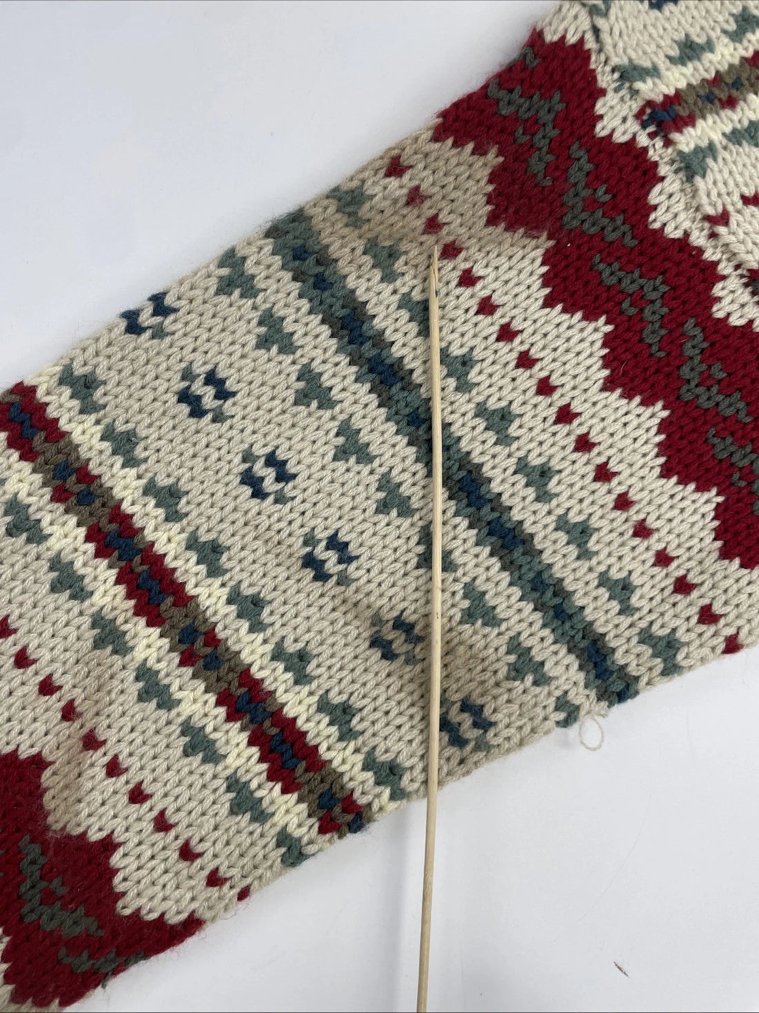 Vintage Peter England Knit Crewneck Sweater Size Large Fair Isle