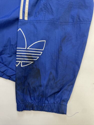 Vintage Adidas Full Zip Windbreaker Light Jacket Size XL Blue