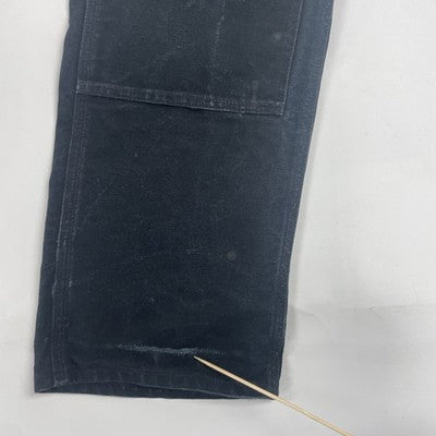 Carhartt Canvas Carpenter Double Knee Work Pants Size 32 X 32 Black Paint