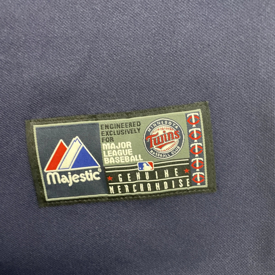 Minnesota Twins Majestic Jersey Size Large Blue MLB
