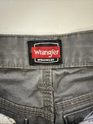 Wrangler Cargo Carpenter Work Pants Size Medium Gray