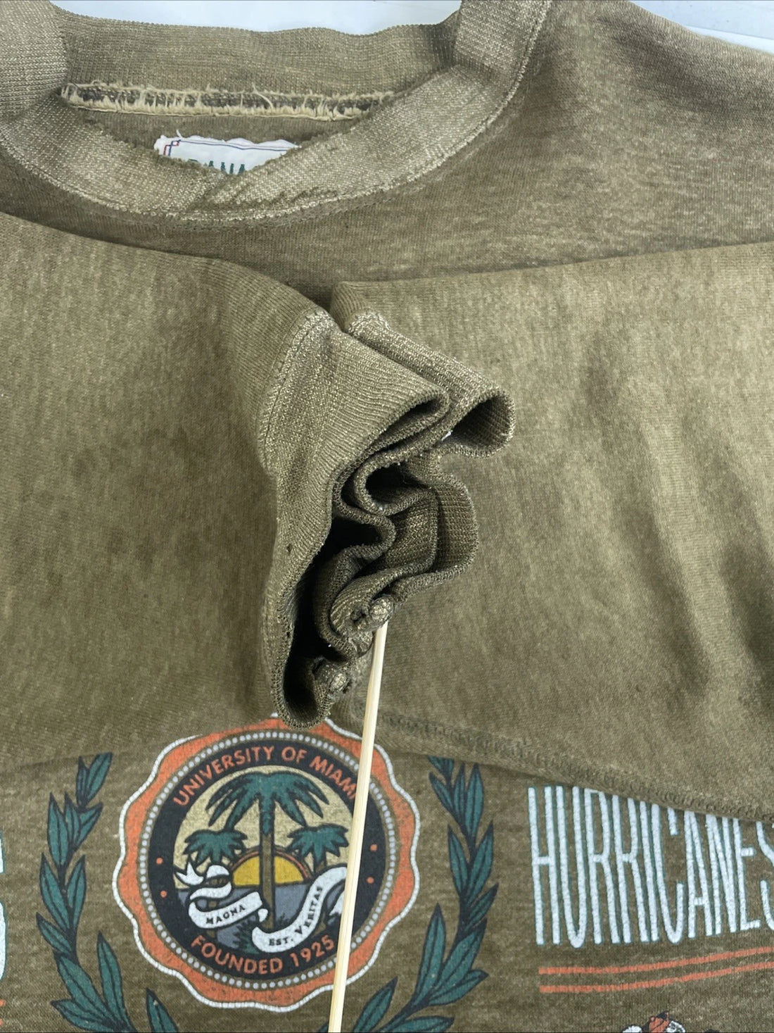 Vintage Miami Hurricanes Sweatshirt Size Medium NCAA