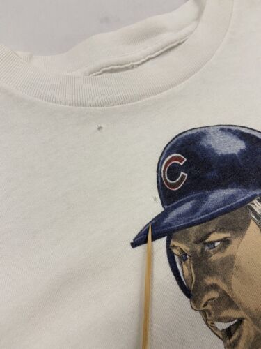 80s Vintage Chicago Cubs Mlb Baseball T-shirt LARGE -  UK