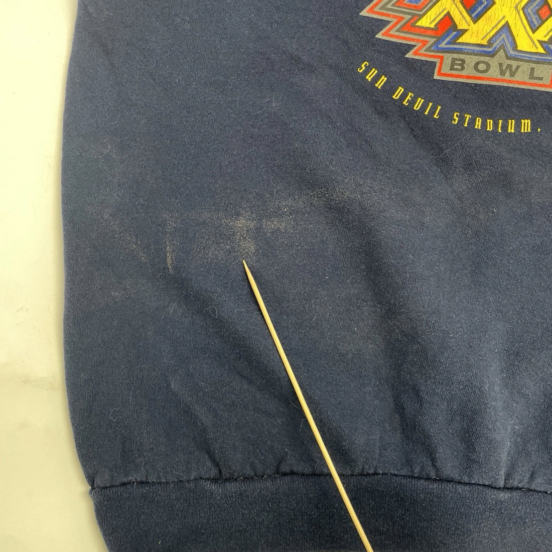 Vintage Cowboys Steelers Super Bowl XXX Sweatshirt Crewneck 2XL 1996 90s NFL