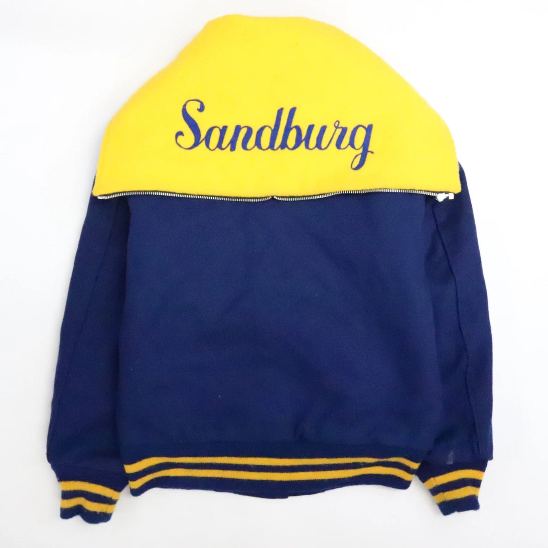 Vintage Sandburg High School Wool Varsity Jacket Size Small 1982 80s