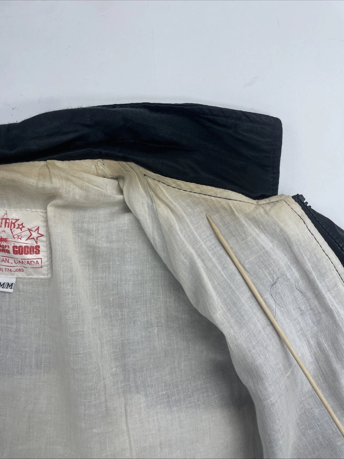 Vintage 1966 Imperial Satin Bomber Jacket Size Medium Auto