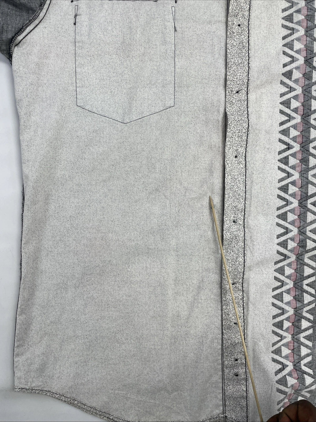 Vintage Roper Western Aztec Button Up Shirt Size Large