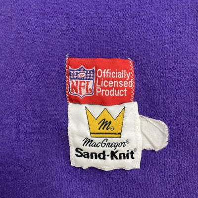 Vintage Minnesota Vikings Anthony Carter Sand-Knit Sweatshirt Jersey Large NFL