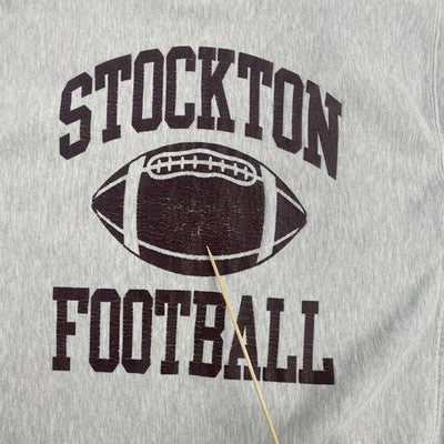 Vintage Stockton Football Champion Reverse Weave Crewneck Sweatshirt Size XL 90s