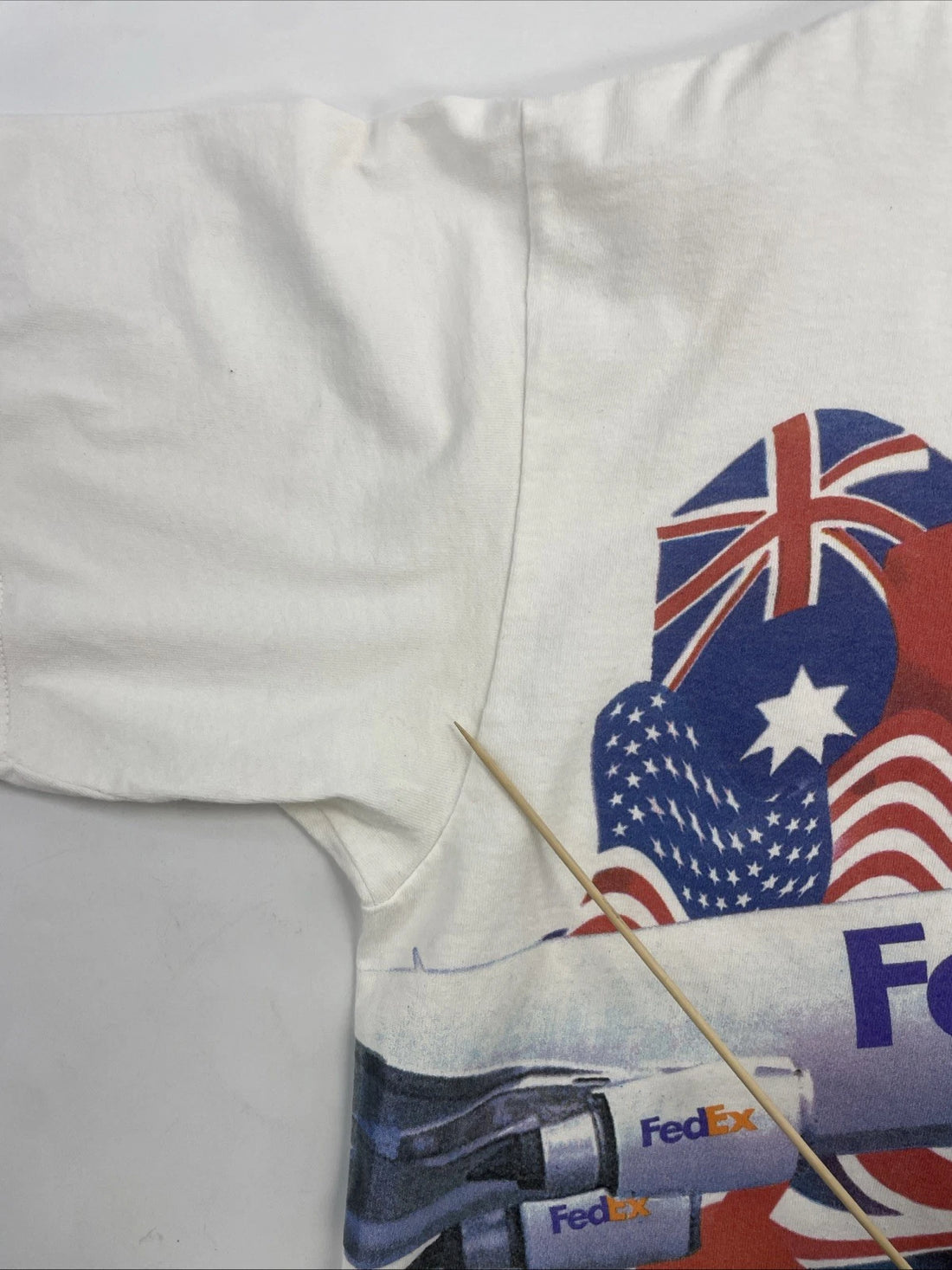 Vintage Fed Ex Air Show T-Shirt Size XL Wrap Around 1997 90s