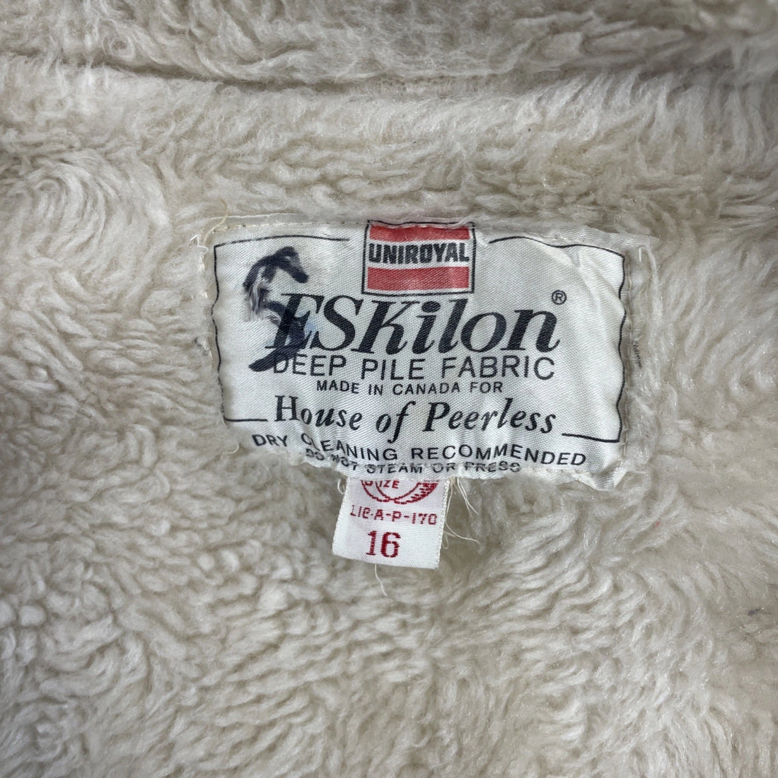 Uniroyal Eskilon Leather Suede Jacket Womens Size 16 Deep Pile Western