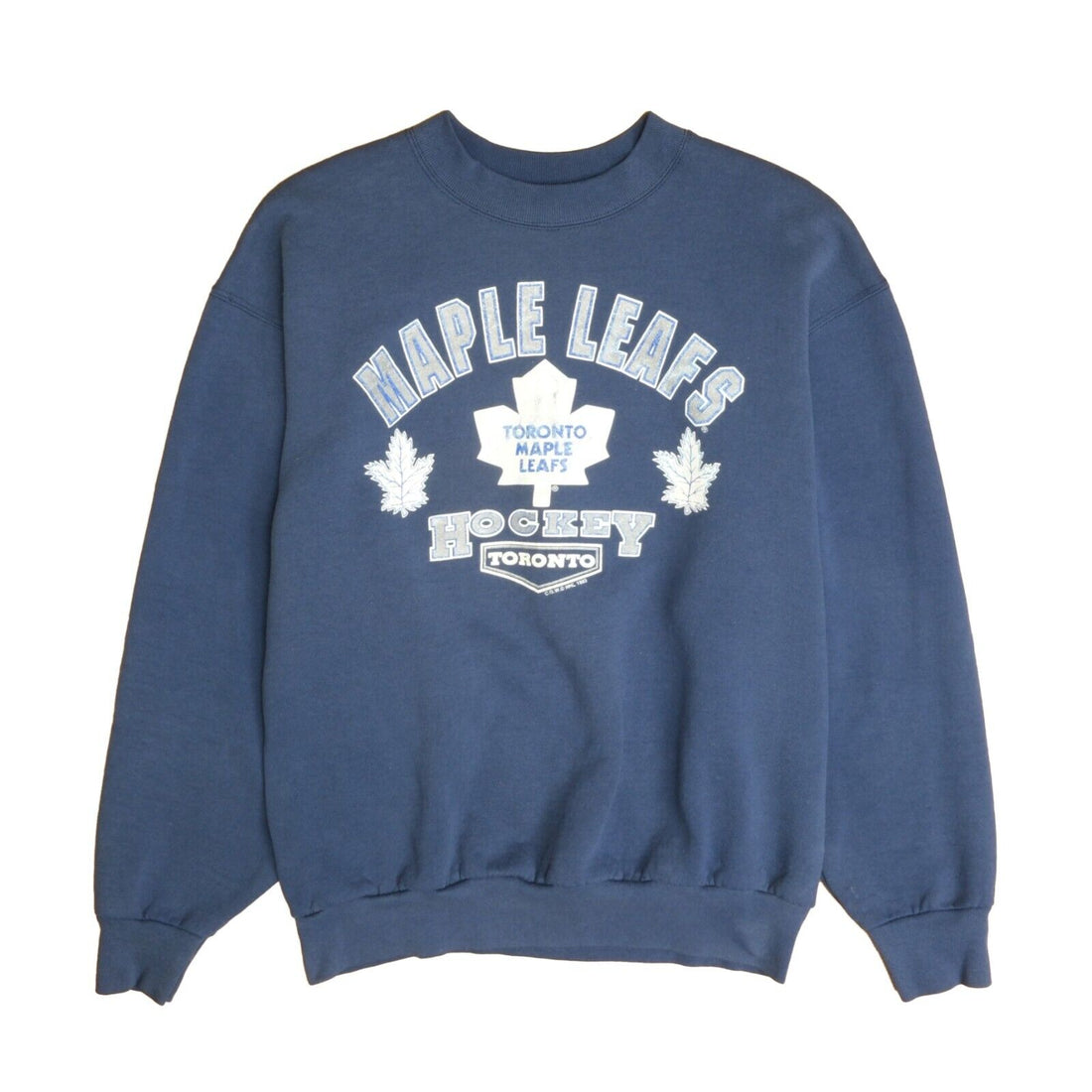 Vintage Toronto Maple Leafs Sweatshirt Crewneck Size XL Blue 1993 90s NHL