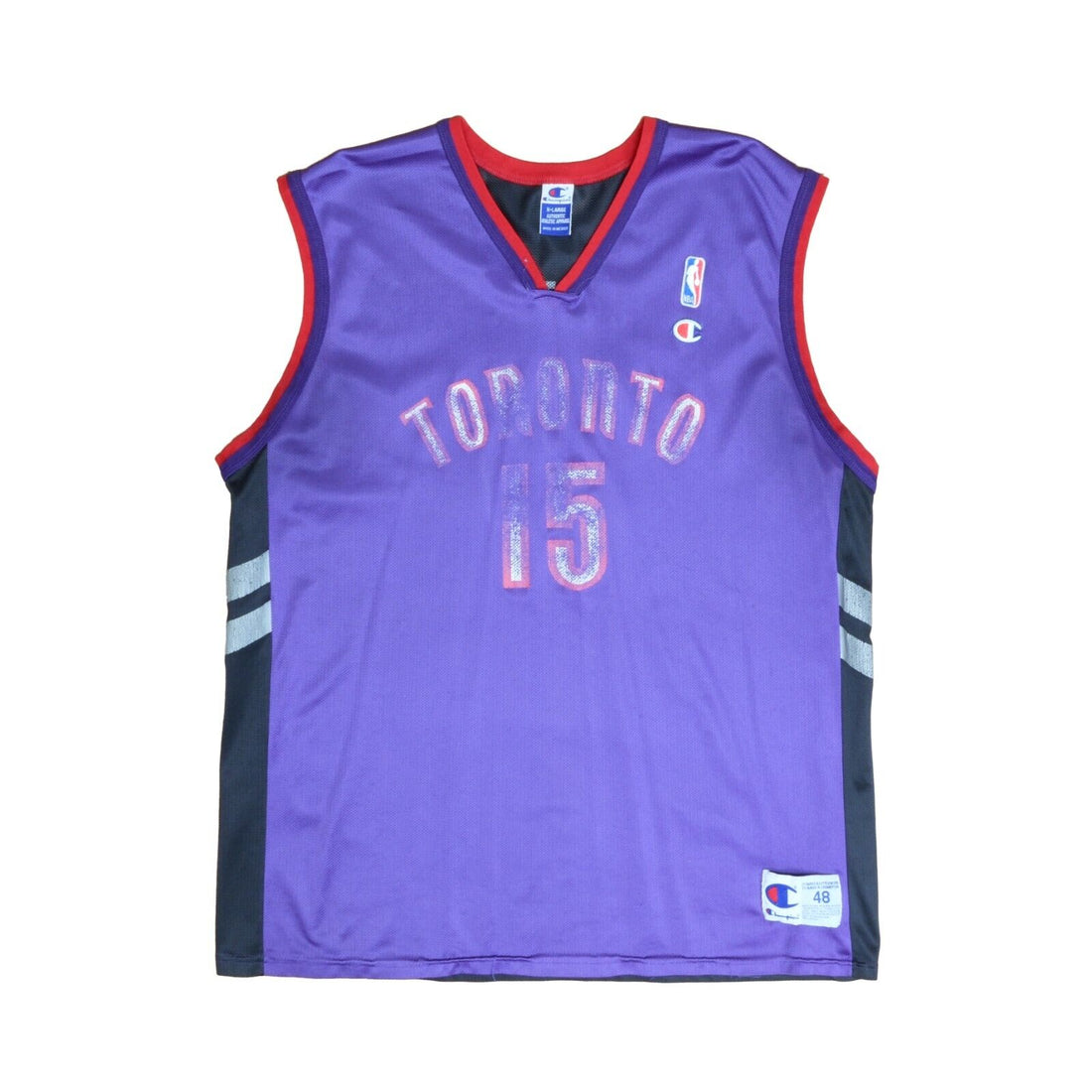 Vintage Toronto Raptors Vince Carter Champion Jersey Size 48 Purple NBA