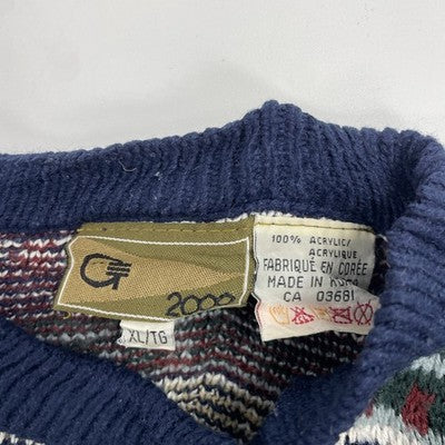 Western Aztec Crewneck Sweater Size XL All Over Print