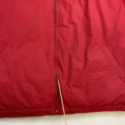 Vintage Polo Ralph Lauren Bomber Jacket Size Medium Red Down Insulated