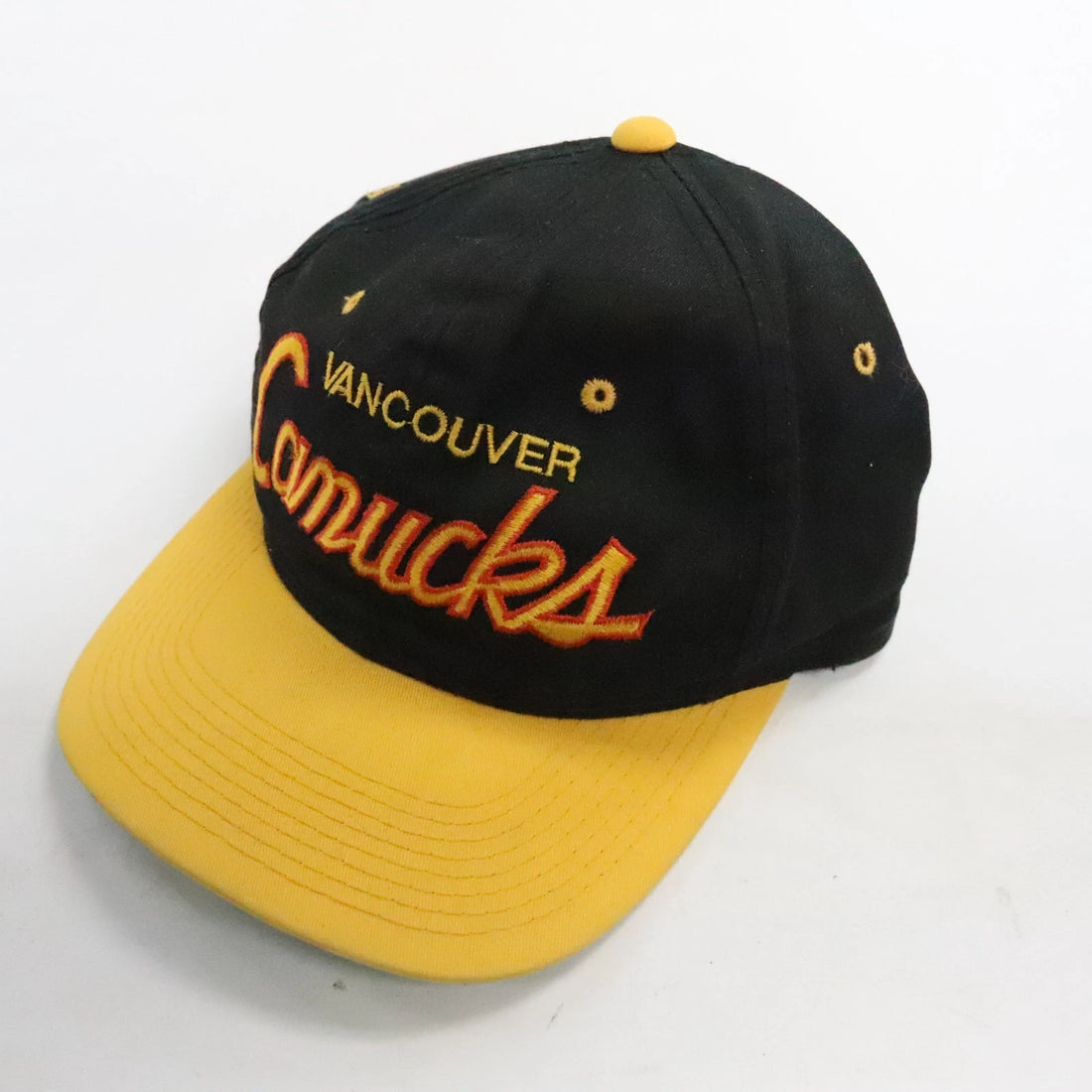 Vintage Vancouver Canucks Twill Script Sports Specialties Hat OSFA NHL