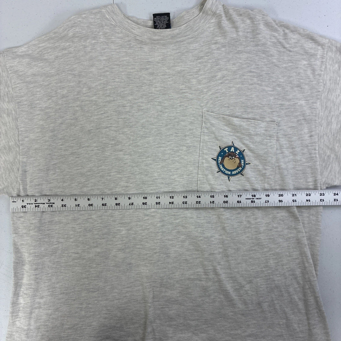 Vintage Taz Daffy Duck Pocket T-Shirt Size Large 1995 90s