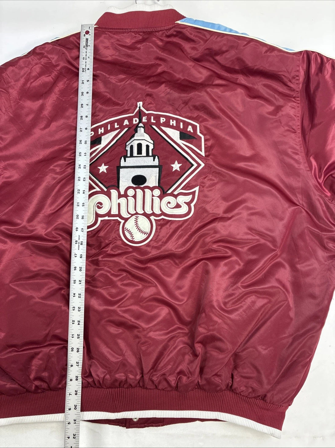 Philadelphia Phillies G-III Carl Banks Cooperstown Bomber Jacket Size 2XL MLB