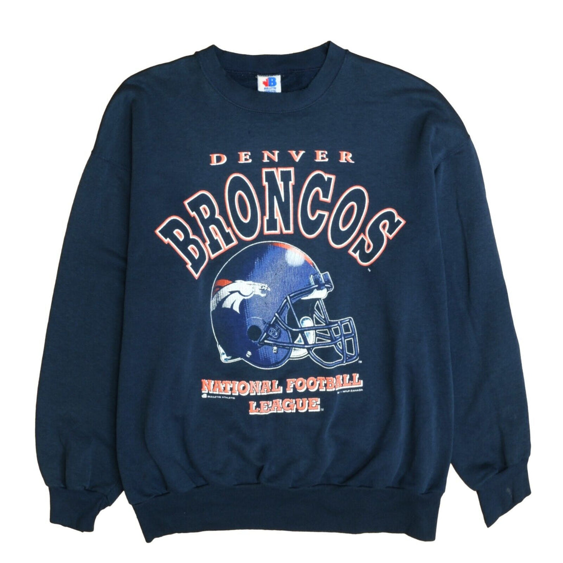 Vintage Denver Broncos Sweatshirt Crewneck Size Medium 90s NFL