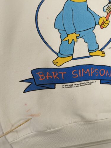 Vintage Bart Simpson Gross Man Sweatshirt Crewneck Size Large The Simpsons 90s